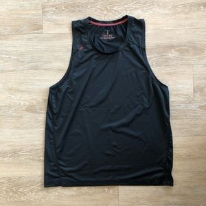 Rhône Bulldog Gym Workout Tank Top L Yoga Black